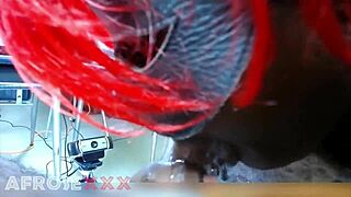 ebony babes banged hard in threesome orgy