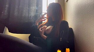 Italian MILF Artemisia's Juicy Tits Smoking Fetish!