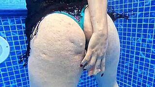 hey huge ass stranger at pool trade dildo for real cock pounding?