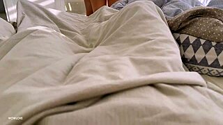 Step Mom Catches Son Jerking and Helps Him Cum Fast