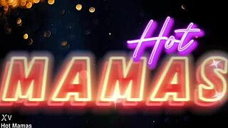 brazilian blonde milf spreads shaved folds in anal threesome orgy