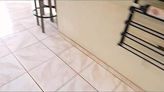 strip poker with stepmom coco vandi got so hot, her big tits bounce on my cock now