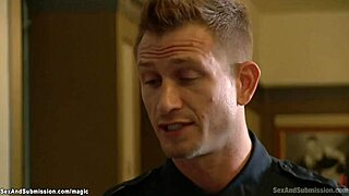 security guards wreck bound milf's ass in brutal gangbang choke!