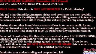 Busty inked brunette Kali Ryder dildo fucks tits pussy