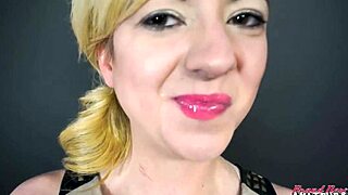 Petite blonde keyton deepthroats cock rimjobs balls then wet pussy doggystyle pounded