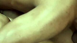 mature lady's juicy pussy gets pounded hard from behind