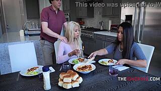 asian milf instructs fucking big ass big tits stepdaughter ignoring her facial fetish seduction