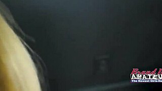 Petite blonde keyton deepthroats cock rimjobs balls then wet pussy doggystyle pounded