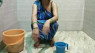 stepmom lets stepson fuck during laundry cleaning