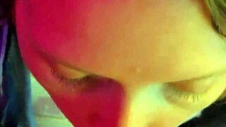 Chained milf on knees gags deepthroat face fucked cum covered