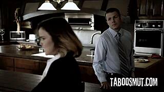 pervert buyer bends estate agent over for rough house deal sex