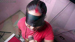 Stepmother Strips Naked Before Son's Eyes Then Delivers Footjob Ending In Cum-Filled Mouth Hindi Dirty Talk