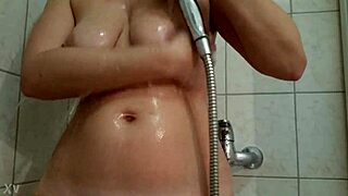 czech milf hairy pussy shower closeup solo tease