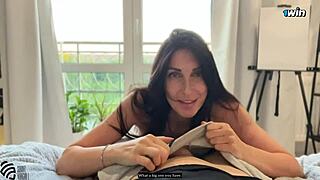 Creampie your cute neighbor while she's dirty talking boyfriend!