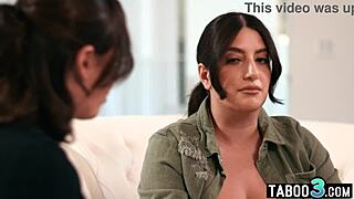 bbw arab soldier sarah licks officer's pussy at base