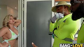 sunbathing milf andie anderson seduces gardeners into taboo threesome facial cumshot?