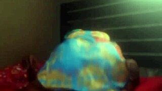 ebony mommy bounces narrow ass on huge black cock squirting wildly