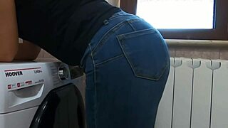 Infiel esposa follada en lavadora por vecino vengativo