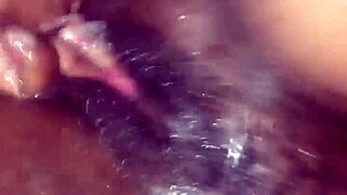 Horny ebony milf pussy squirts hard in homemade fuck
