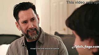 family scams blindfolded stepmom dana vespoli into double penetrating stepsons tight virgin ass and pussy