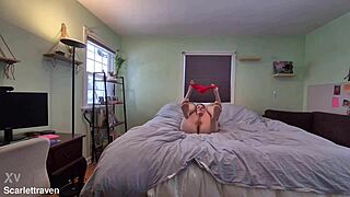 Tight Latex Hotwife Strips Teasingly Then Fucks Doggystyle On Camera