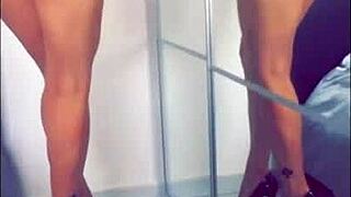 Bold Milf Flashes for Wild Interracial Cum Sex