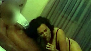 Wife stretched wide by 25cm cock while cuckold waits home