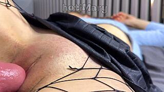 watch this milf pussy get fucked closeup then creampied dripping