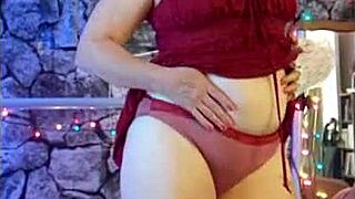 redhead hotwife steffi june strips lingerie teases big pussy lips with vibrator solo