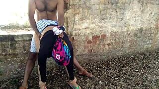 indian stepmom gets roughly fucked hard in jungle by stepson