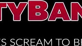 Chubby mature's fat ass pussy gets babe's deep fisting probe