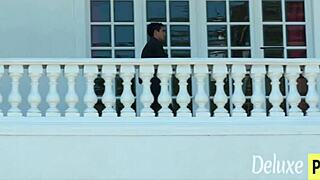 Four nasty milfs test stud's cock with deepthroat and hard fucks