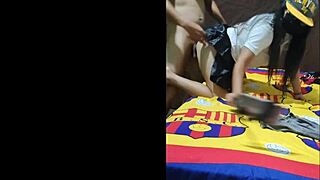 sexy mother-in-law rides cock doggystyle bent over homemade