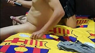 sexy mother-in-law rides cock doggystyle bent over homemade