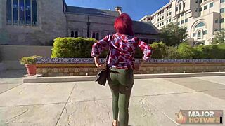 horny vanessa rides rome major's big dick after he eats her shaved pussy