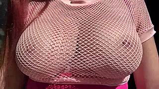 my italian milf tits bounce wildly outdoors in slow mo