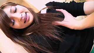 Young Japanese Milf Fucked Doggystyle with Gaping Shaved Pussy Stockings