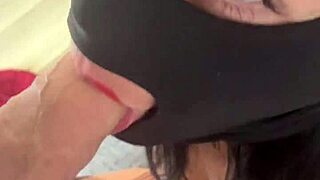 check out this red lipstick deepthroat cum facial then hardcore doggy in fishnets