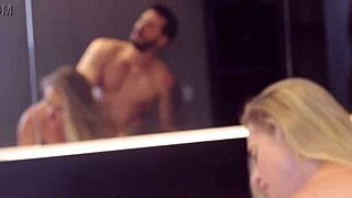 42-year-old milf rides young stud's huge cock full vid on sheer