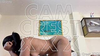 cam crest fucks ditaya's thong pussy while ass worship happens