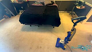 Vacuuming Bedroom Thoroughly