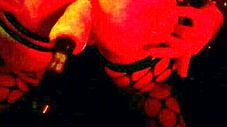 Girlfriend's Shaved Pussy Gaped by Relentless Anal Fuck Machine