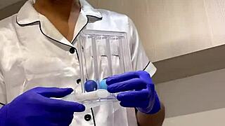 naughty doctor fucks sexy patient hard in hospital bed