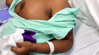 naughty doctor fucks sexy patient hard in hospital bed