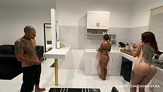 my friend's boyfriend stuffs my wet pussy deep doggystyle so good