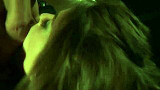 flight attendant big fake tits milf swallows cockpit cock facial