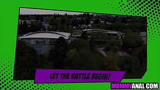 Karate stepmom takes monster cock deep in her ass!