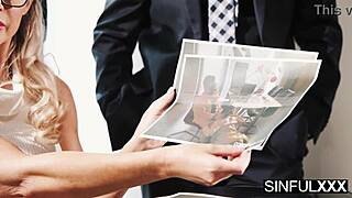 karina king from hr sneaks dirty office fuck with george uhl's big cock