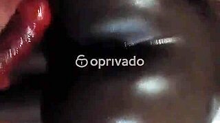 my skinny african girlfriend fucks doggy while boyfriend calls