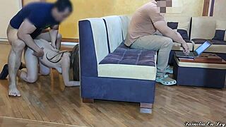 Brother's Wife Cheats with Huge Cock on Wedding Night